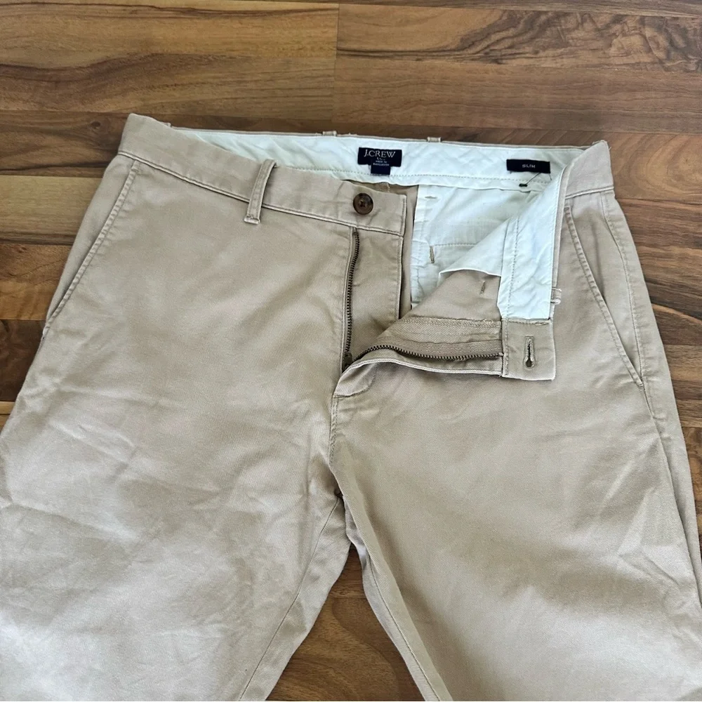 J.Crew Flex Slim Chino light Beige 30x30 Cotton Men’s Pants